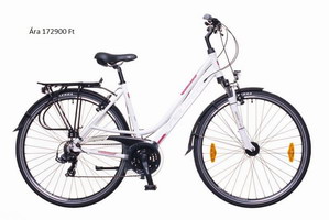 Felnőtt kerékpár - Neuzer Ravenna 100 noi feher bordo szurke